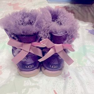 Little Girls Purple Uggs Size 1